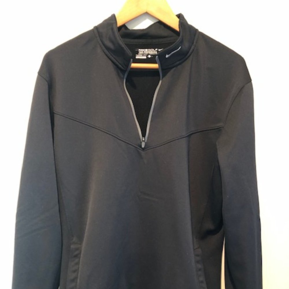 Black Nike Golf Therma Fit Pullover L